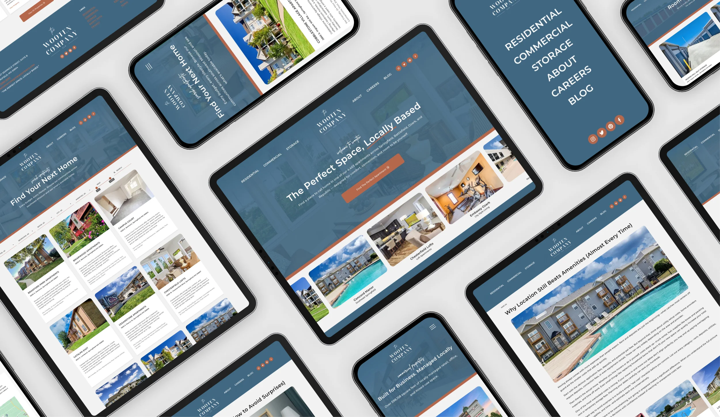 The Wooten Company property management website design and development by Jason Arend